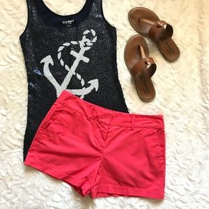 NWT Ann Taylor LOFT bright coral shorts